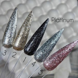 Гель для дизайну Saga Professional Platinum 01 чорний, 5 мл. Photo 2